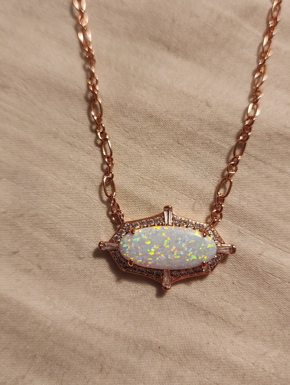 October Opal Necklace